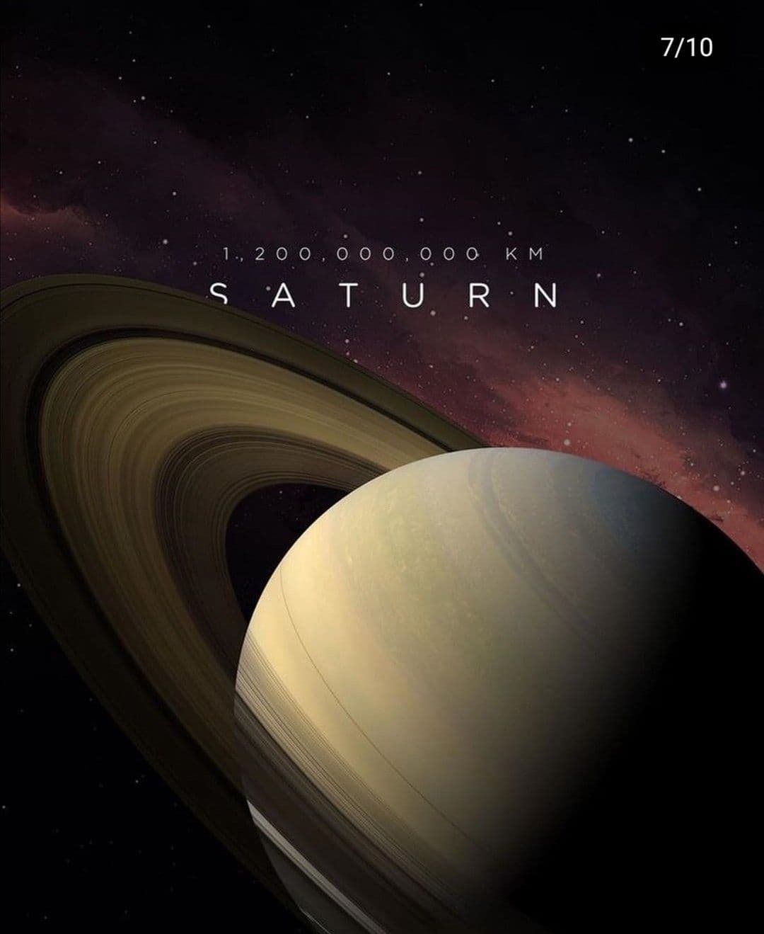 Saturn rings detail